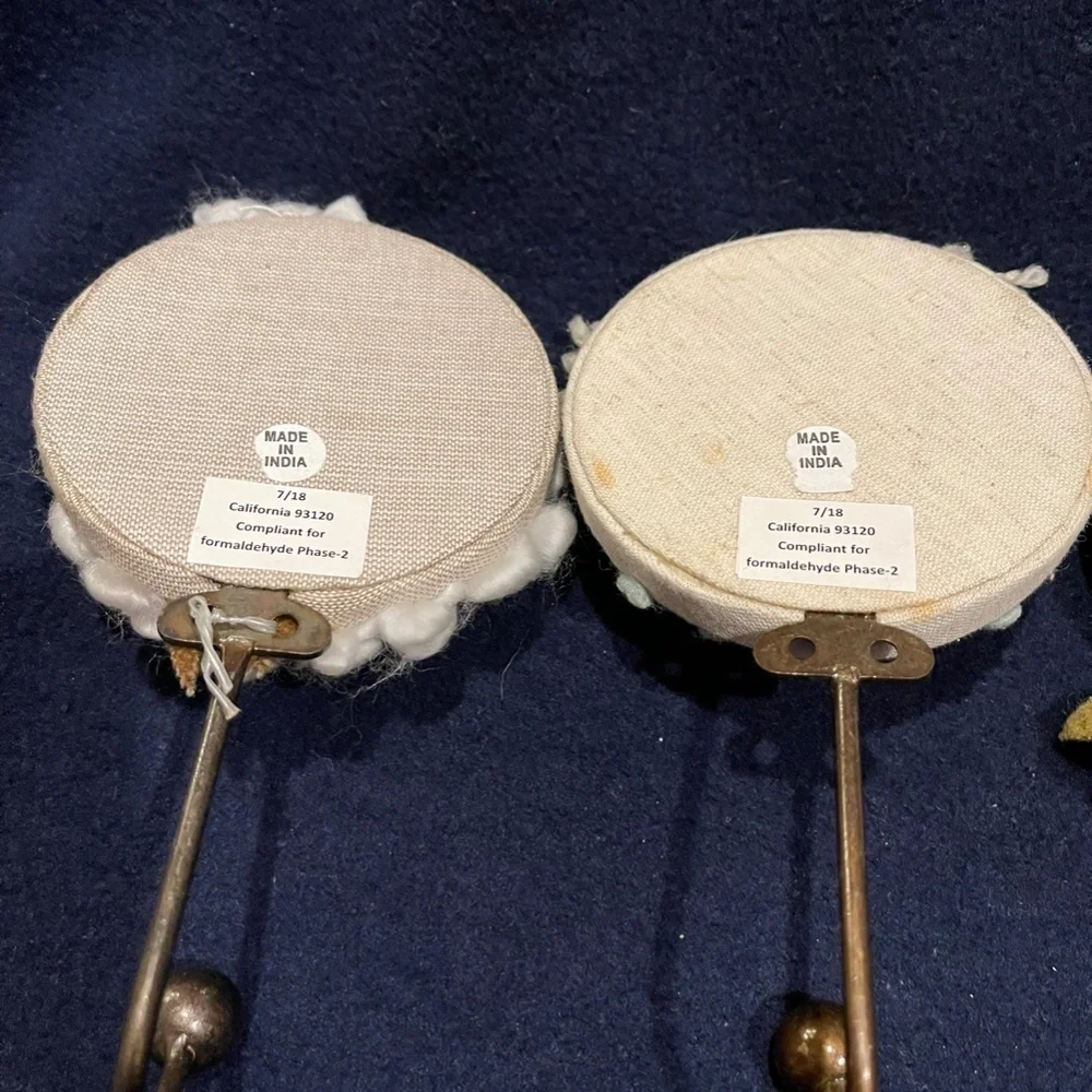 Three Clothing Hooks for Nursery or Child's Room - Sheep, Horse, and Owl